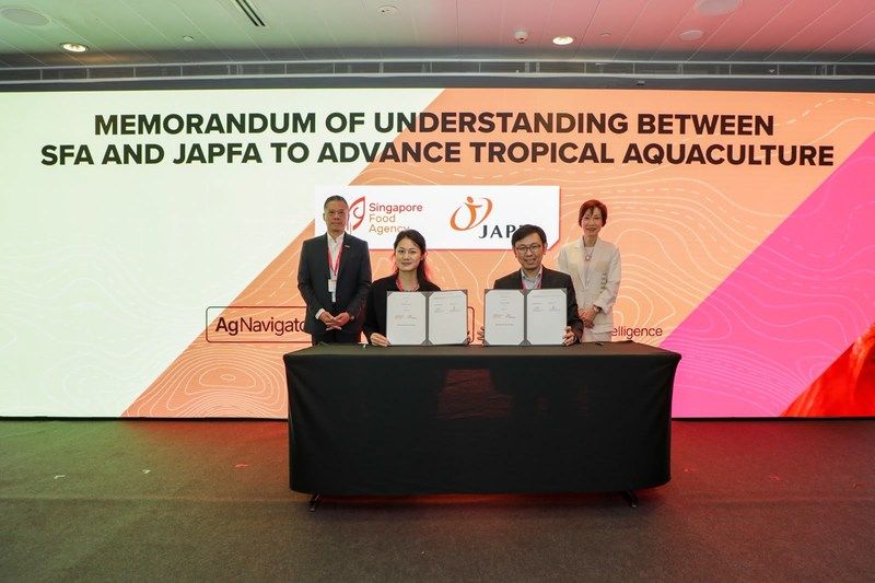 SFA and JAPFA Sign MOU on Tropical Aquaculture: Early Disease Detection and Data-Driven Farming